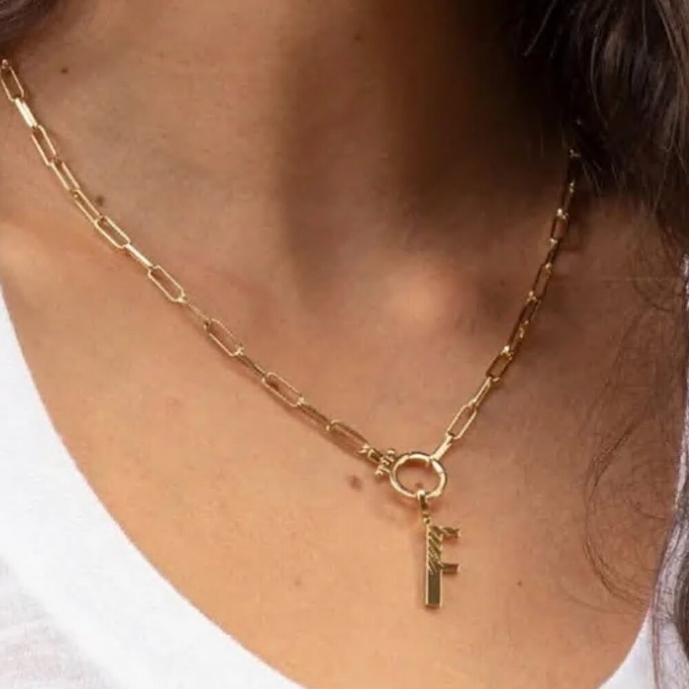 Gorjana Parker 'F' Charm